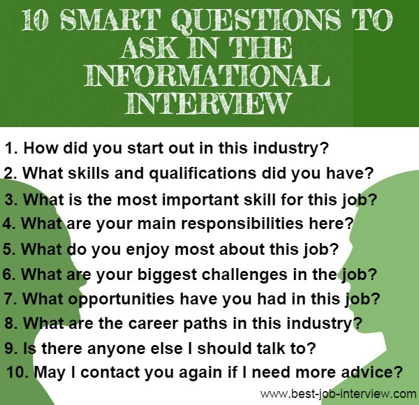 The Top 10 Informational Interview Questions - support your career