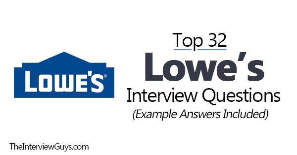 lowes home improvement department manager interview questions