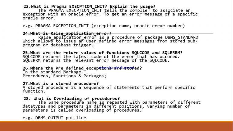 Top 65 PL SQL Interview Questions And Answers 2022 Support Your Career