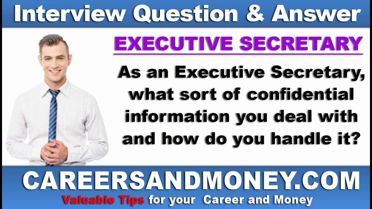 Confidentiality interview questions and answers support your career
