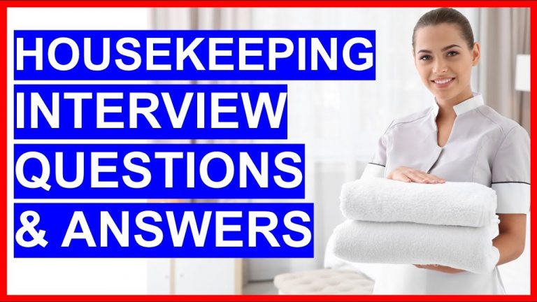 Top 12 Hospital Housekeeping Interview Questions And Answers Support   Maxresdefault 363 768x432 