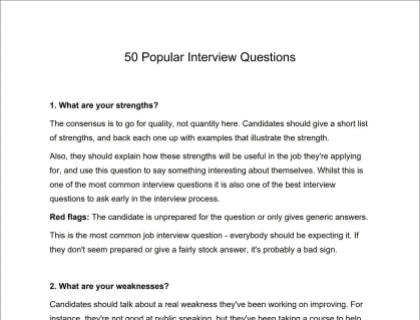 50 Most Common Interview Questions And Answers In HR Round - Support ...