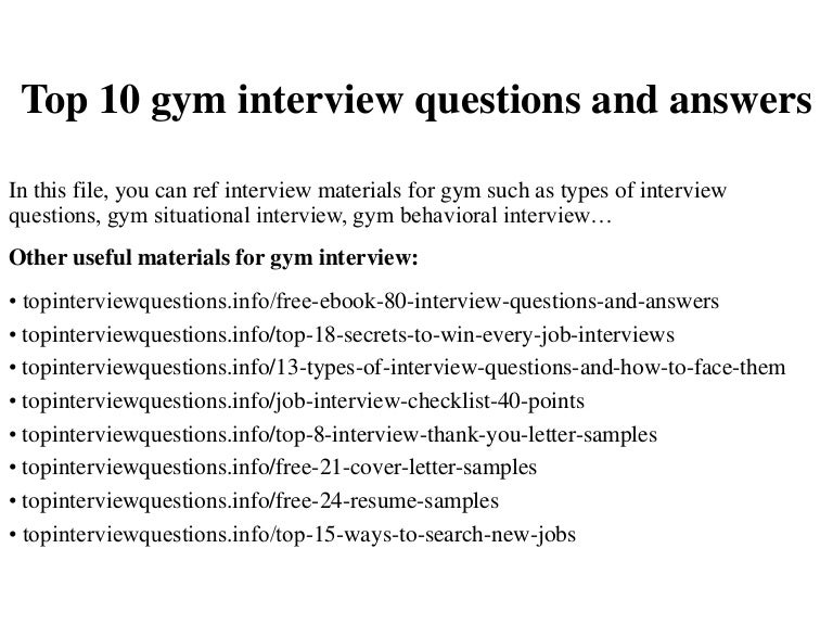 10 Fitness Instructor Interview Questions And Answers Support Your Career